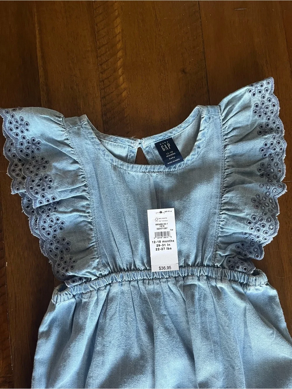 NWT GAP Denim Eyelet One Piece